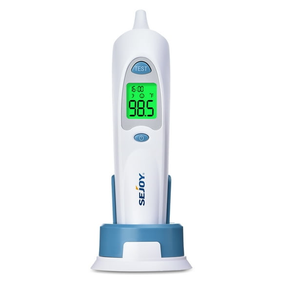Sejoy Digital Ear Thermometer, Instant Read and Accurate, Infrared Thermometer for Babies, Kids and Adults with Probe Covers