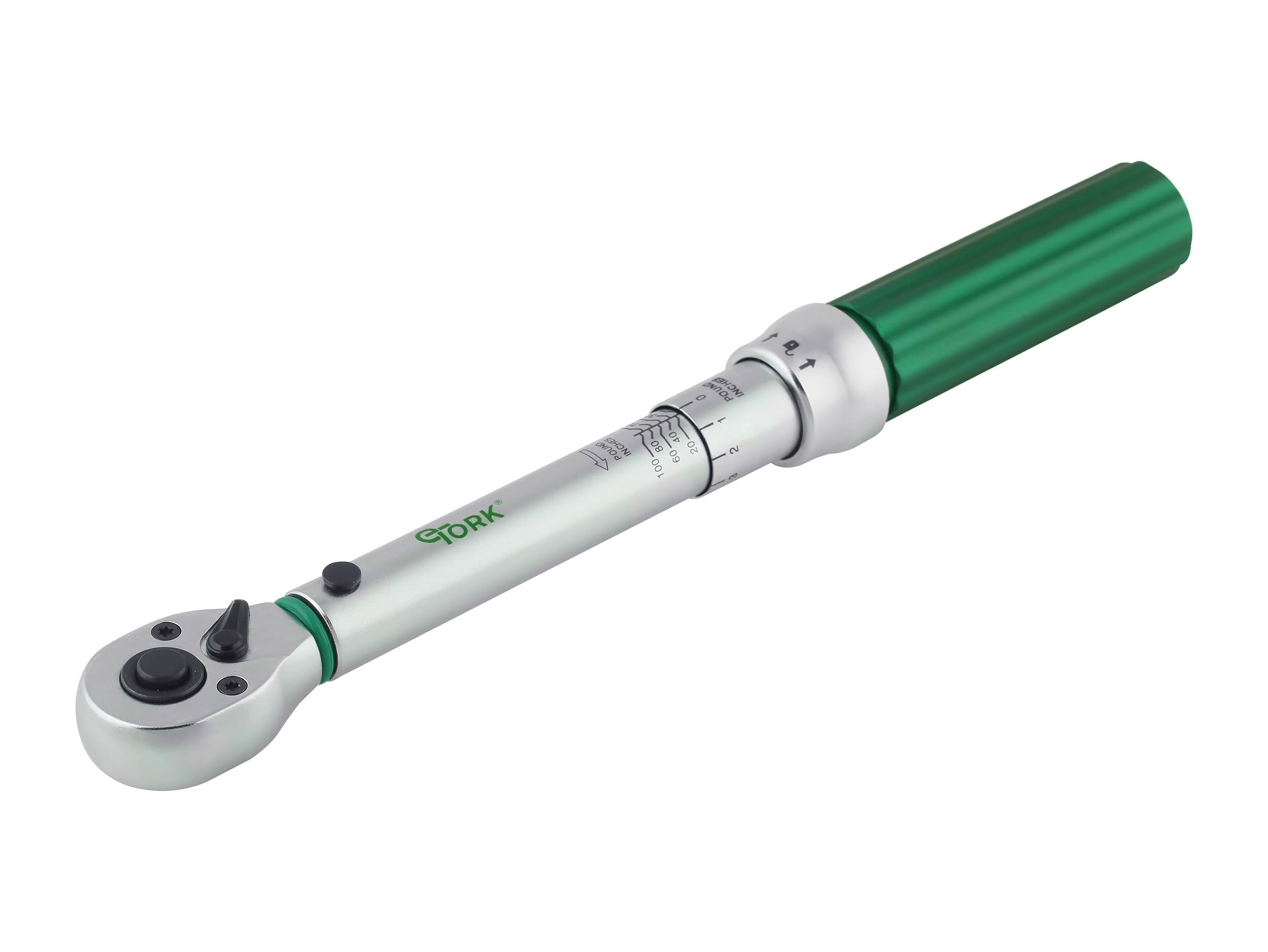 eTORK - Magnetic Lock Torque Wrench | 1/4 Torque Wrench | Inch Pound Torque Wrench | Torque Wrench 1/4 Drive | Range: 10-100 in.-lb./1-11 N.m