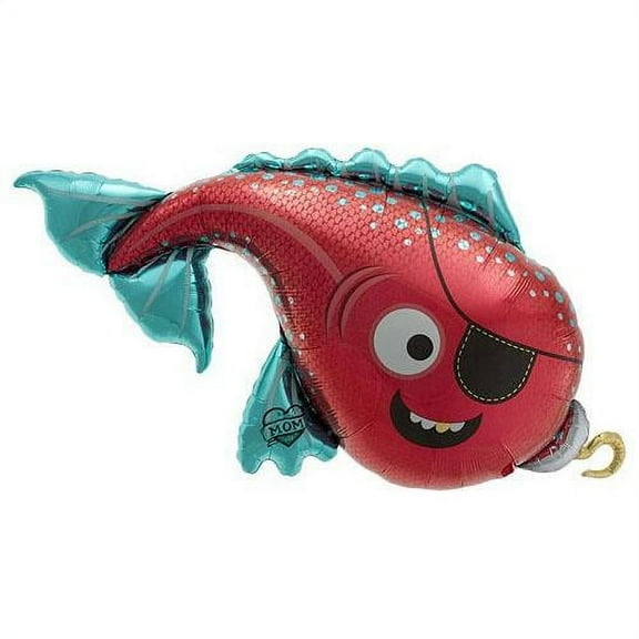 LOONBALLOON Pirates Balloons, 43″ PIRATE FISH