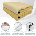 thumbnail image 4 of King Quilt Set 96''x106'', Orange Yellow Ombre Lightweight Bedspread Coverlet Set with 2 Pillow Shams, Modern Abstract Art Gradient Breathable All Season Quilt Bedding for Bedroom/Guest Room, 4 of 9