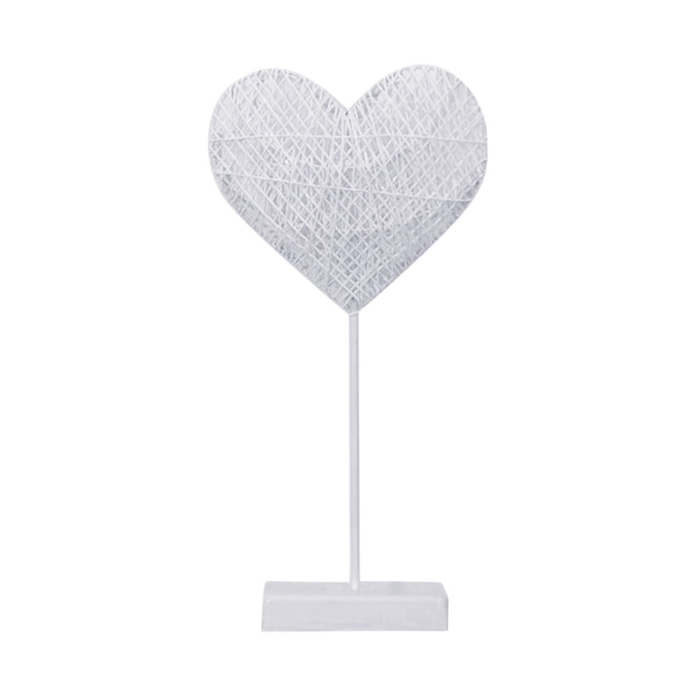 wicker heart table lamp