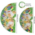 thumbnail image 3 of FMSHPON Vintage Bunny Rabbit Xmas Christmas Tree Skirt Stand Mat for Holiday Party Decoration Indoor Outdoor 48 inches, 3 of 6