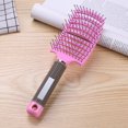 thumbnail image 4 of Peine para masaje del cuero cabelludo, cerdas de nailon, cepillo para el pelo suave, rizado y mojado (rosa) Likrtyny cuidado belleza, 4 of 9