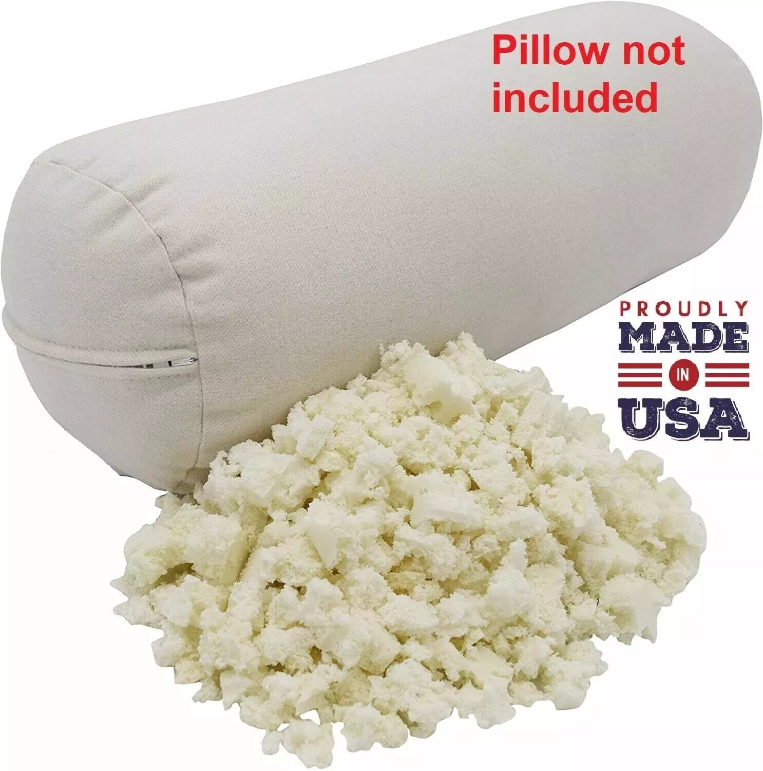 QQbed Organic Shredded Latex Foam Filling, 20 lbs, Made in USA