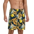 thumbnail image 6 of Mens Pajama Shorts, Sicilian style golden lemon Sleep Shorts Men Pajama Bottoms Lounge PJ Shorts with Pockets, 6 of 6