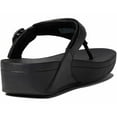 thumbnail image 4 of FitFlop Women's Lulu Adjustable Leather Toe-Post Sandal, All Black, Size 9, 4 of 5