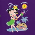 thumbnail image 5 of Wild Bobby Betty Boop Island Girl Paradise Betty Boop Womens Long Sleeve T-Shirt, Purple, Medium, 5 of 5