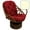 Wine Red, variant on International Caravan Swivel Rocker with Twill Cushion