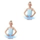 thumbnail image 2 of Traje de ballet de niña Sonducket de diseño simple color Rosa 140cm, 2 of 6