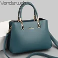 thumbnail image 2 of Bolsos cruzados genuinos de 3 capas para mujer, de piel suave, de diseñador, de marca, para hombro, bolso de mano, pequeño, informal, bolso de mano, 2 of 5