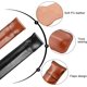 thumbnail image 4 of Piezas Funda de Cuero para Bolígrafo, Estuche de Cuero para Bolígrafo, Portalápices de PU, Portalápices Hecho a Mano, para Apple Pencil Estilográfica Stylus - Negro y Marrón, 4 of 5
