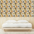thumbnail image 3 of Ambesonne Vintage Floral Peel & Stick Wallpaper for Home, Peony Botanical Plot, 13"x36", Earth Yellow Dark Sepia, 3 of 5