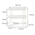 thumbnail image 2 of 3-Tier Cabinet Corner Shelf Multipurpose Organization Rack for Cups Dishes Cupboard Pantry - White, 2 of 7