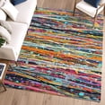 thumbnail image 6 of Addison Rugs Mayfield Premium Machine Washable Transitional Stripes Orange Rectangle Rug, 3' x 5', 6 of 6
