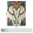 thumbnail image 4 of Orinice Elephant Blanket Boho Elephant  Throw Blanket Super Soft Warm Cozy Fuzzy Plush Elephant Blanket Gifts for Girls Boys Kids Room Decor   60x80in, 4 of 6