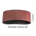 thumbnail image 2 of Uxcell 5 Packs Sanding Belts 4 x 24 Inch Belt Sander Paper 80 Grit Aluminum Oxide Sandpaper for Polishing Wood Metal, 2 of 6