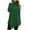 Green, variant on Women Tunic Tops Turtleneck Long Sleeve Solid Color Irregular Hem Blouse Shirts