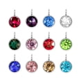 thumbnail image 1 of 24Pcs Mixed Colors Alloy Birthstone Crystal Hanging Pendants DIY Handmade Jewelry Making Accessories, 1 of 9