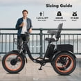 thumbnail image 2 of Broobey Electric Tricycles 7 Speed 3 Wheel Electric Bicycle with 48V15Ah 20*4.0" Fat Tire Large Basket for Adults 500W Power Motor orange, 2 of 10