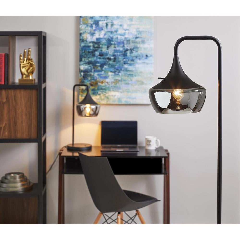 Adesso Eliza Floor Lamp, Black