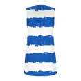 thumbnail image 5 of Débardeurs d'Été pour Femmes Imprimé Étoiles et Rayures Col Rond Sans Manches T-Shirts Décontractés Coupe Ample Blouse de Sortie Noir4, 5 of 5