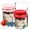 Red+Pink 2 Pack, variant on FORHVIPS Oats Containers Jars with Lids and Spoon 16 Fl oz/2 Cup Glass Mason Jars for Overnight Oats 4 Pack Large Sealed Oatmeal Container for Yogurt, Milk, Salad, Cereal, Fruit
