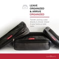 thumbnail image 4 of LeanTravel Compression Packing Cubes for Travel Organizers with Double Zipper (3-Pack (2L+1M), Black), 4 of 8