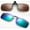 2 PK Brown & Green, variant on - Polarized Clip-On Flip Up Metal Clip Sunglasses Multi Purpose Polarized Lenses (Glasses not included) Brown