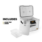 ToughBuilt StackTech XL Cooler, Stackable 38 Quart Hard Shell Chest, White