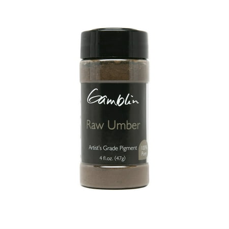 UPC: 0729911186206 | Gamblin Artist s Grade Pigment – Raw Umber  4 oz bottle