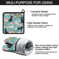thumbnail image 7 of Labrador Dogs with Flowers Kitchen Oven Mitt and Pot Holder Sets 2 Pcs for Baking, Cooking and Grilling, Heat Resistant Up To 392 °F, 7 of 7