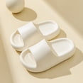 thumbnail image 2 of WUANDIXFA Kids Slide Kids Cloud Slides Boys Girls Pillow Slippers Shower Slip on Slide Sandals White,11, 2 of 8