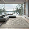 thumbnail image 2 of ODIKA Hallway Geometric Wide Trellis Interlocking Border Hallways Entry Foldable Easy Care for King Size Bedroom, Master Suite, Under Bed, 2 of 7