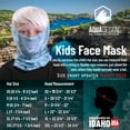 thumbnail image 5 of Aqua Design Children’s Face Mask Neck Gaiter: Kids Reusable Bandana Tube: UPF 50+ UV Sun Dust Wind Protection: Aqua Sky size XL, 5 of 7