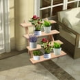thumbnail image 6 of Wooden Display Riser Stand, Plant Stand Outdoor Plant Shelf Indoor, 4 Tier Ladder Plant Stands for Multiple Plants, Rustic Display Shelf for Candles, 6 of 6