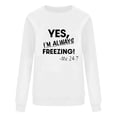 thumbnail image 5 of Generic Womens Letter Sweatshirt Crewneck Funny Saying Casual Funny Vintage Pullover Tops Fall Fashion Sweatshirts, 5 of 5