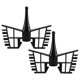 thumbnail image 2 of 2pcs Butterfly Mixer for Monsieur Cuisine Connect Mixer Accessories Juicer Bar Replacement, 2 of 5