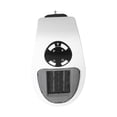 thumbnail image 3 of Calentador eléctrico portátil de 500 W con control remoto para oficina en casa en interiores, 3 of 10