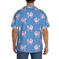 thumbnail image 5 of Wukai Cute Poodle Dog Men's Casual Short-Sleeve Button Down Shirt - Lightweight Summer Dress Shirt for Daily Wear-XX-Large, 5 of 7