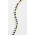 thumbnail image 2 of Sapphire Bracelet Silver 925, Bezel set Tennis Bracelet, Blue Gemstone Ladies Bracelet | Lab Created sapphire rainbow bracelet gold Plated, 2 of 3