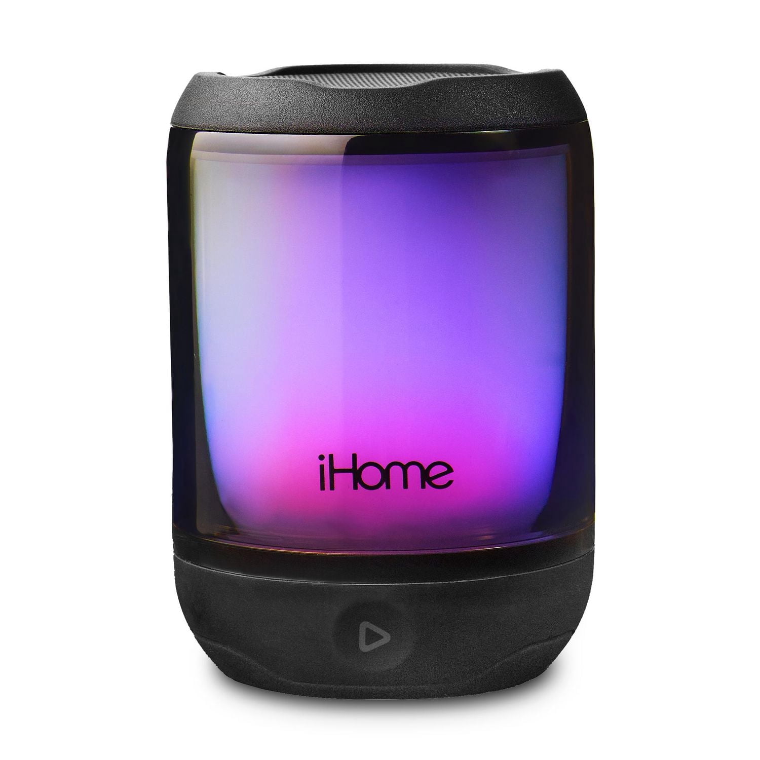 iHome PLAYGLOW MINI Haut-parleur Bluetooth imperméable rechargeable à couleurs changeantes avec batterie à long durée