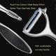 thumbnail image 4 of Vegetable Peeler, Peeler Stainless Steel, Y & I Shapes Swivel Peeler, Ergonomic Non-Slip Handle & Sharp Swivel Blade for Kitchen Vegetables Fruits Pee, 4 of 5