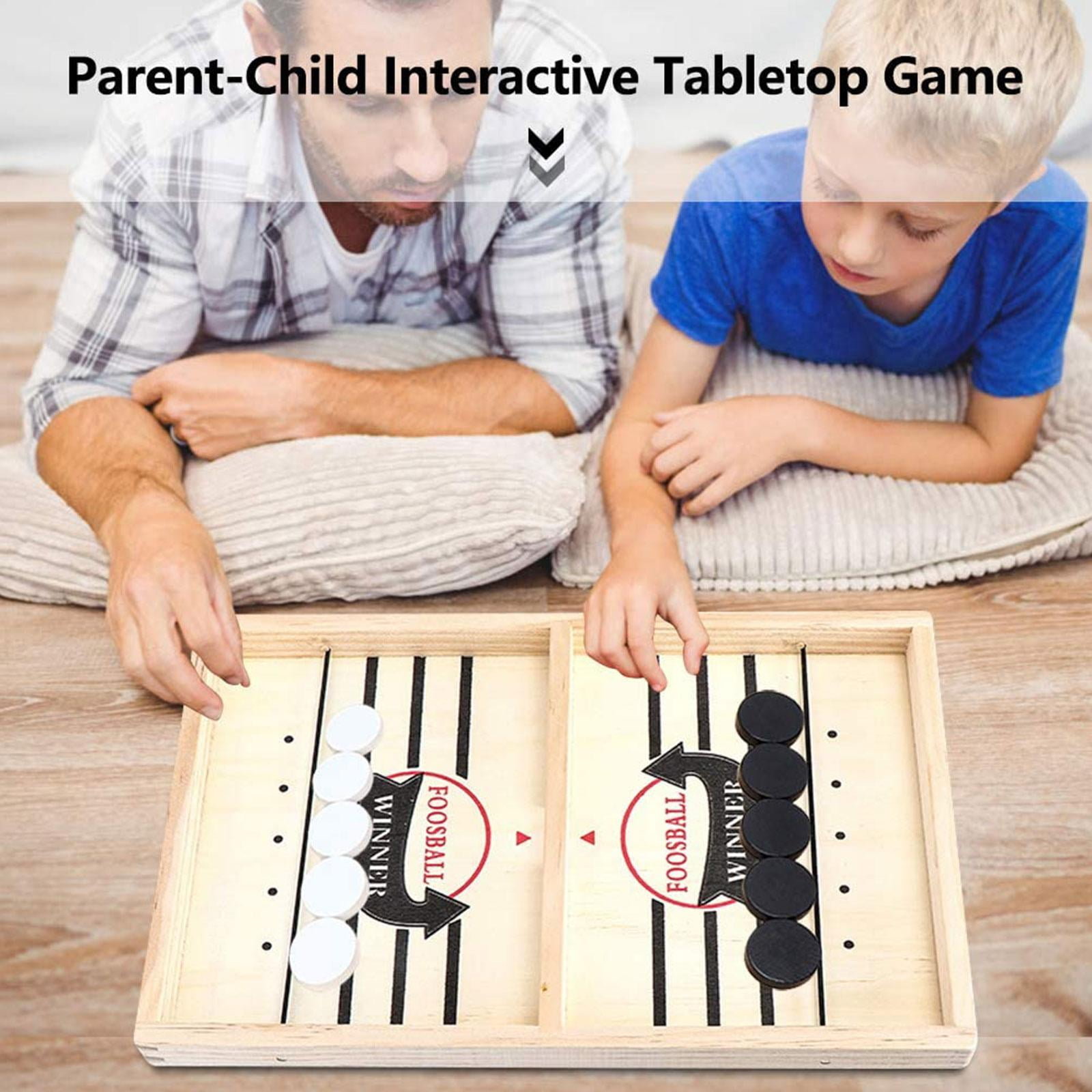 Fast Sling Puck Game,Desktop Battle 2 in2 Wooden Hockey Game,Funny  Slingshot Board Games,Adults or Kids Party Family Parent Child Interaction  Toys-Foosball Fast Winner Game: Buy Online at Best Price in UAE 