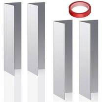 4Pieces Weatherproof Garage Door Seal Strips with Adhesive Tape Portable Accessory for and Pested Preventions