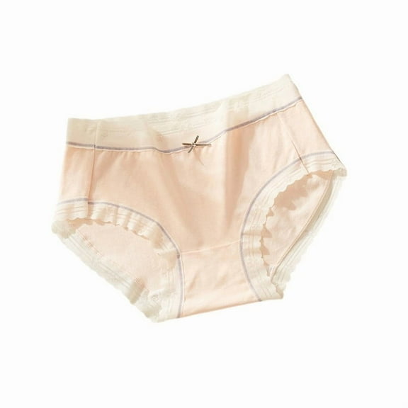 Fewfanhhot Women's Full Coverage Cotton Underwear - High Waist Tummy Shaping Comfy 1-Pack Daily Wear