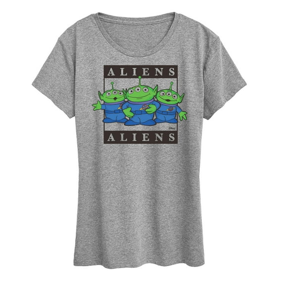 Toy Story 4 - Type Block Aliens - Women's Short Sleeve Graphic T-Shirt