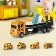 thumbnail image 6 of Qocolhg Transport Car Carrier Truck Toy for Toddlers 1-3 Years Old, Detachable Die-cast Baby Pull Back Play Vehicles Car Set for KidsBoys Girls, Outdoor Beach Sand Toys for Christmas Birthday Gifts, 6 of 7