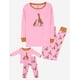 thumbnail image 4 of Pijama Leveret para niña y muñeca de algodón con estampado de jirafas, 4 of 5