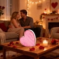 thumbnail image 6 of Valentine's Day Wooden Heart Table Decor - Rustic Heart-Shaped Tabletop Center Decoration, Farmhouse Layered Tray Decor, Romantic Home Dining Table Accent Character Count, 1pc, 6 of 7