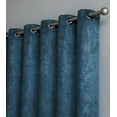 thumbnail image 2 of Evelyn Embossed Thermal Grommet Blackout Curtain Patio Room Darkening, Noise Reduction Fabric Blocks 97% of Sunlight (Patio 102" W x 84" L, Teal), 2 of 3